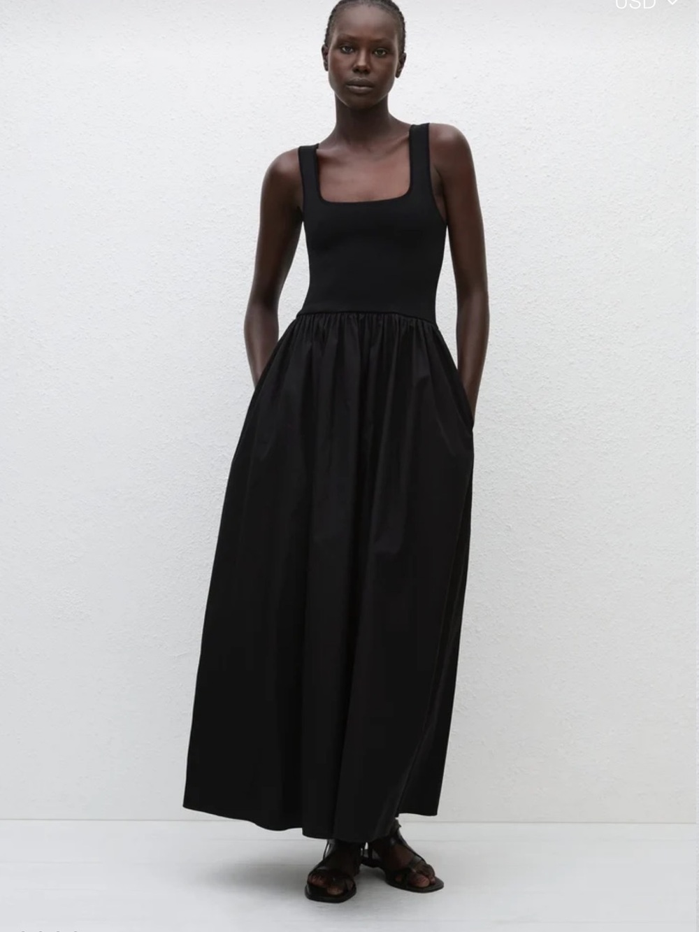 Knit And Cotton Dress